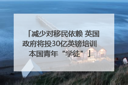 减少对移民依赖 英国政府将投30亿英镑培训本国青年“学徒”