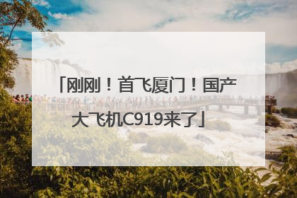 刚刚！首飞厦门！国产大飞机C919来了