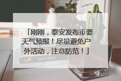 刚刚，泰安发布重要天气预报！尽量避免户外活动，注意防范！