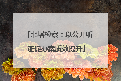 北塔检察：以公开听证促办案质效提升