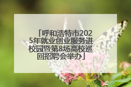呼和浩特市2025年就业创业服务进校园暨第8场高校巡回招聘会举办