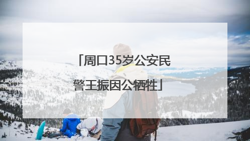 周口35岁公安民警王振因公牺牲