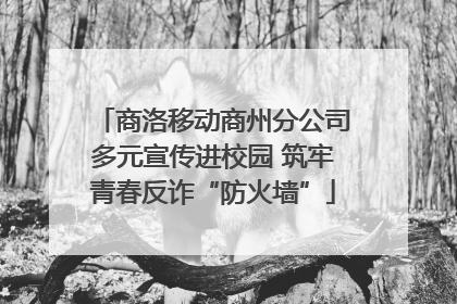商洛移动商州分公司多元宣传进校园 筑牢青春反诈“防火墙”