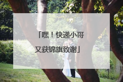 嘿！快递小哥又获锦旗致谢