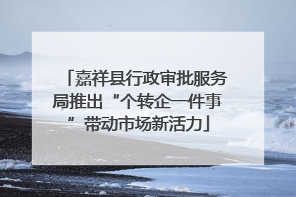 嘉祥县行政审批服务局推出“个转企一件事”带动市场新活力