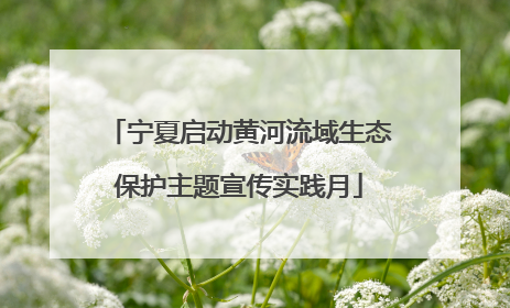 宁夏启动黄河流域生态保护主题宣传实践月