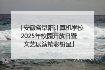安徽省阜阳计算机学校2025年校园开放日暨文艺展演精彩纷呈