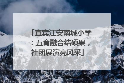 宜宾江安南城小学：五育融合结硕果，社团展演亮风采