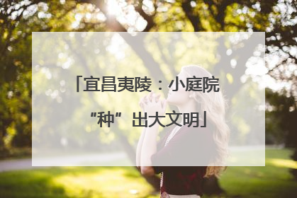 宜昌夷陵：小庭院“种”出大文明