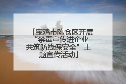 宝鸡市陈仓区开展“禁毒宣传进企业 共筑防线保安全”主题宣传活动