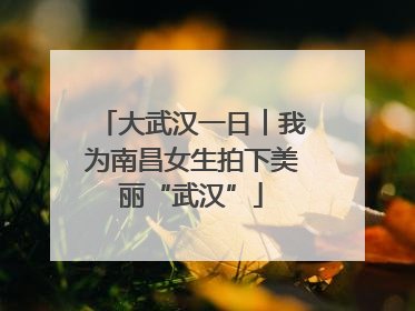 大武汉一日︱我为南昌女生拍下美丽“武汉”