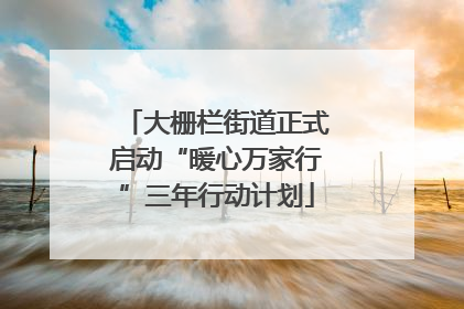 大栅栏街道正式启动“暖心万家行”三年行动计划
