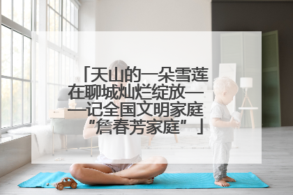 天山的一朵雪莲在聊城灿烂绽放——记全国文明家庭“詹春芳家庭”