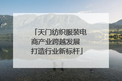 天门纺织服装电商产业跨越发展 打造行业新标杆