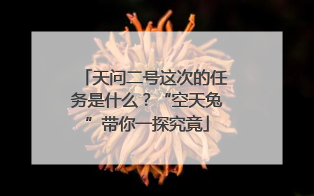 天问二号这次的任务是什么？“空天兔”带你一探究竟