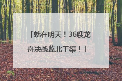 就在明天！36艘龙舟决战监北干渠！