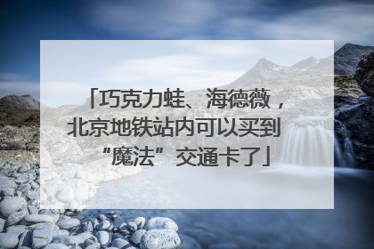 巧克力蛙、海德薇，北京地铁站内可以买到“魔法”交通卡了