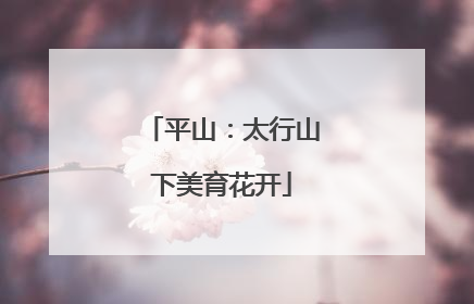 平山：太行山下美育花开