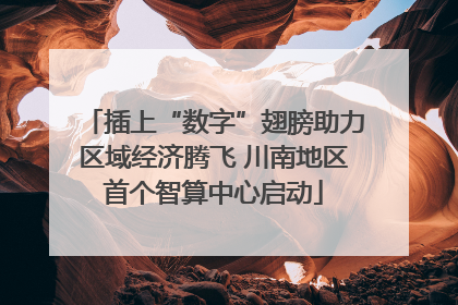 插上“数字”翅膀助力区域经济腾飞 川南地区首个智算中心启动