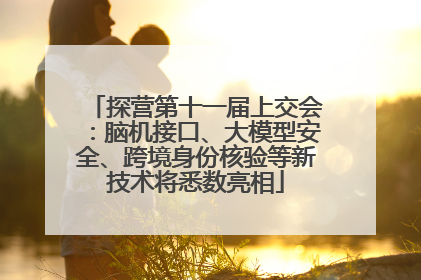 探营第十一届上交会：脑机接口、大模型安全、跨境身份核验等新技术将悉数亮相