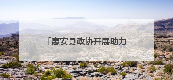 惠安县政协开展助力乡村全面振兴委员进百村调研暨揭牌仪式