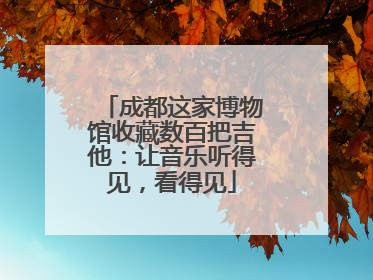 成都这家博物馆收藏数百把吉他：让音乐听得见，看得见