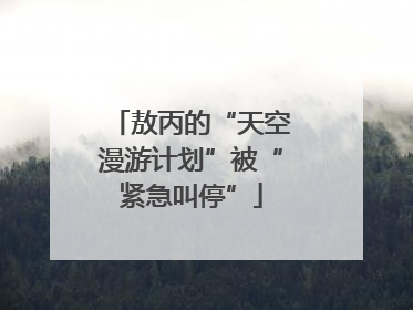 敖丙的“天空漫游计划”被“紧急叫停”