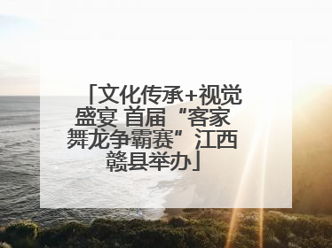 文化传承+视觉盛宴 首届“客家舞龙争霸赛”江西赣县举办