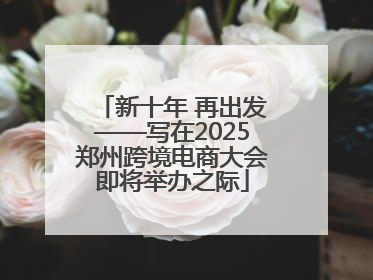 新十年 再出发——写在2025郑州跨境电商大会即将举办之际