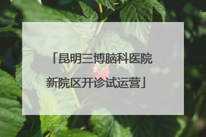 昆明三博脑科医院新院区开诊试运营