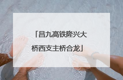 昌九高铁隆兴大桥西支主桥合龙
