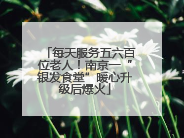 每天服务五六百位老人！南京一“银发食堂”暖心升级后爆火