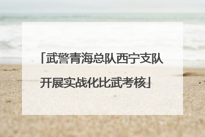 武警青海总队西宁支队开展实战化比武考核