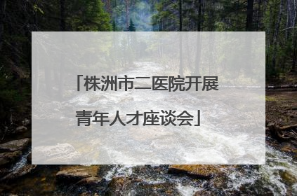 株洲市二医院开展青年人才座谈会
