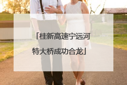 桂新高速宁远河特大桥成功合龙