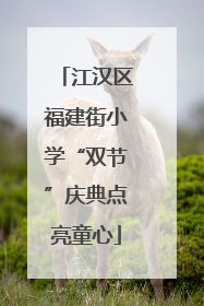江汉区福建街小学“双节”庆典点亮童心