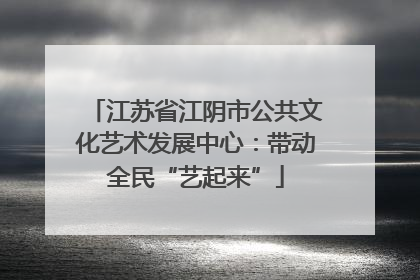 江苏省江阴市公共文化艺术发展中心：带动全民“艺起来”