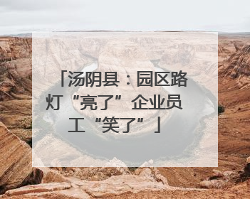 汤阴县：园区路灯“亮了”企业员工“笑了”