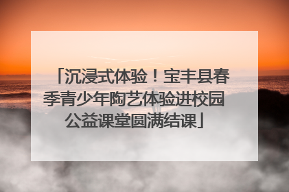沉浸式体验！宝丰县春季青少年陶艺体验进校园公益课堂圆满结课