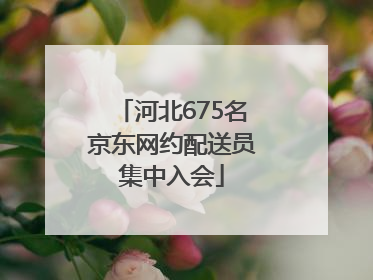 河北675名京东网约配送员集中入会
