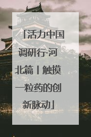 活力中国调研行·河北篇丨触摸一粒药的创新脉动