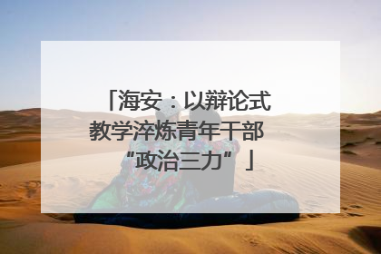 海安：以辩论式教学淬炼青年干部“政治三力”