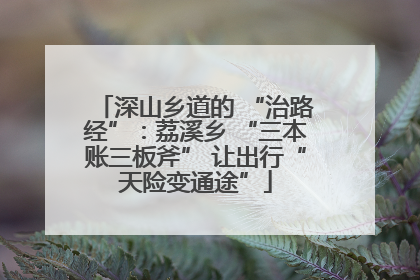 深山乡道的 “治路经”：荔溪乡 “三本账三板斧” 让出行“天险变通途”