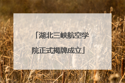 湖北三峡航空学院正式揭牌成立