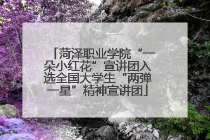 菏泽职业学院“一朵小红花”宣讲团入选全国大学生“两弹一星”精神宣讲团