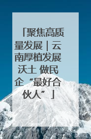 聚焦高质量发展｜云南厚植发展沃土 做民企“最好合伙人”