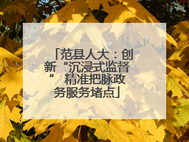 范县人大：创新“沉浸式监督” 精准把脉政务服务堵点