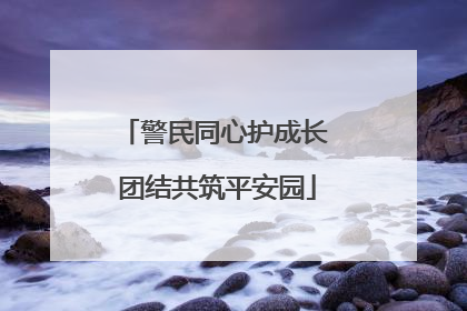 警民同心护成长 团结共筑平安园