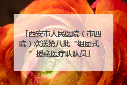 西安市人民医院（市四院）欢送第八批“组团式”援藏医疗队队员