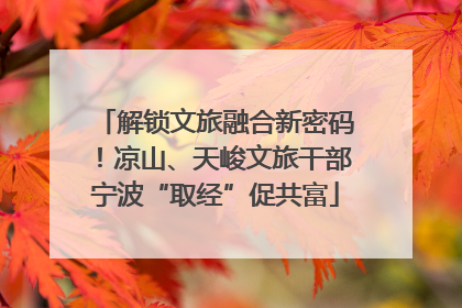 解锁文旅融合新密码！凉山、天峻文旅干部宁波“取经”促共富